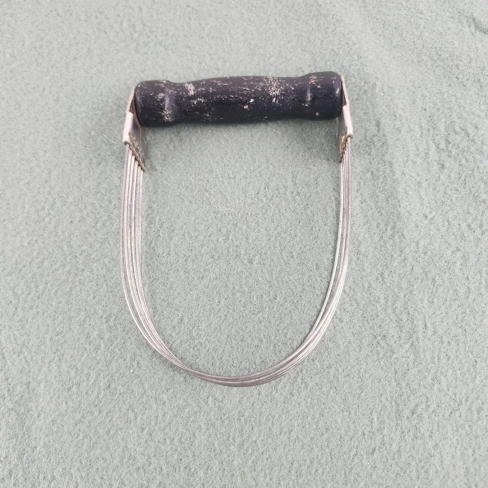 Vintage Androck‎ Wire Pastry Blender Pie Dough Cutter Black Wooden Handle USA